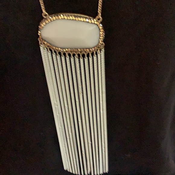 Necklace with silver /tassel - Picture 2 of 4